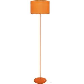 Lampadaires Tosel Lampadaire droit métal orange