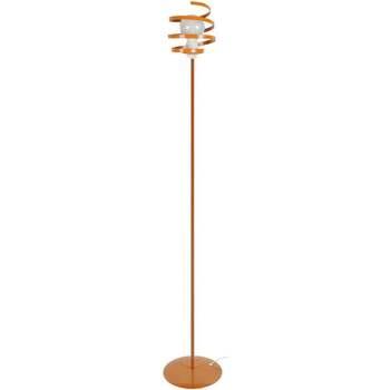 Lampadaires Tosel Lampadaire droit métal orange