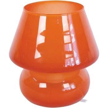 Lampes de bureau Tosel Lampe de chevet champignon verre orange