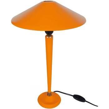 Lampes de bureau Tosel Lampe de chevet conique métal orange