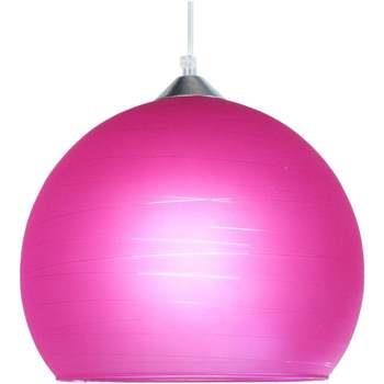 Lustres, suspensions et plafonniers Tosel Suspension globe verre rose