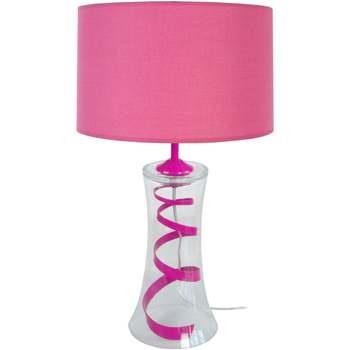 Lampes de bureau Tosel Lampe a poser évasée verre rose
