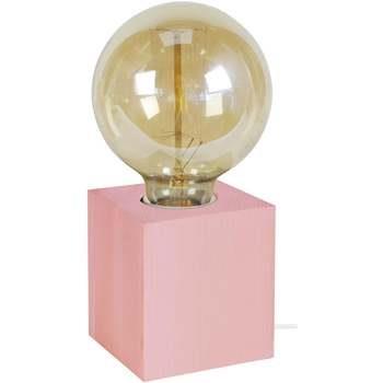 Lampes de bureau Tosel Lampe de chevet carré bois rose