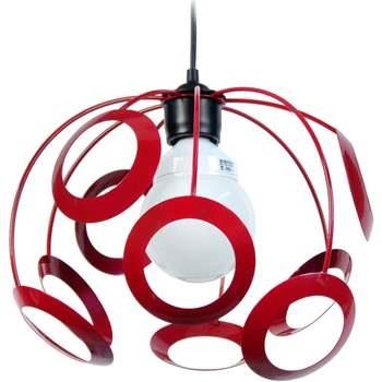 Lustres, suspensions et plafonniers Tosel Suspension globe métal rouge