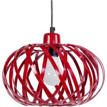 Lustres, suspensions et plafonniers Tosel Suspension globe métal rouge