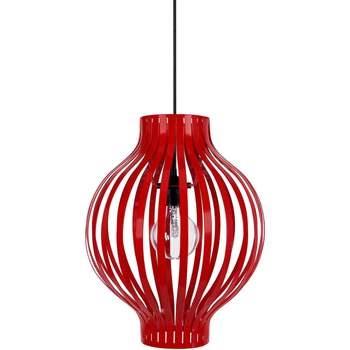 Lustres, suspensions et plafonniers Tosel Suspension globe métal rouge