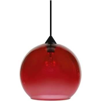 Lustres, suspensions et plafonniers Tosel Suspension globe verre rouge