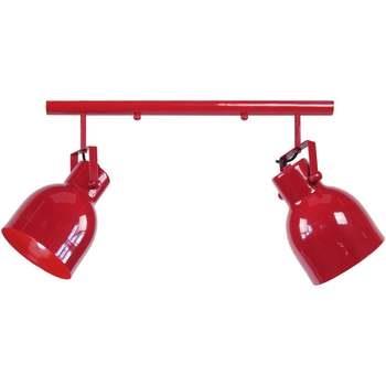 Lustres, suspensions et plafonniers Tosel Lustre bar métal rouge