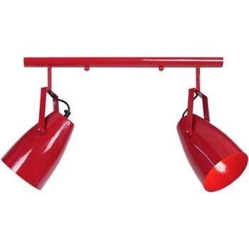Lustres, suspensions et plafonniers Tosel Lustre bar métal rouge