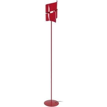 Lampadaires Tosel Lampadaire droit métal rouge