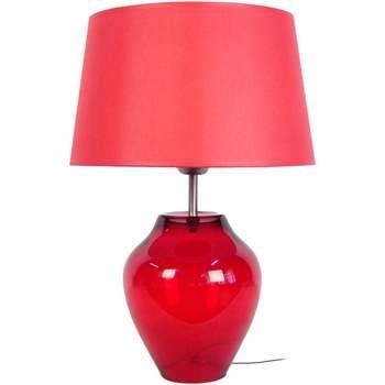 Lampes de bureau Tosel Lampe a poser vase verre rouge