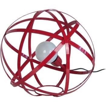 Lampes de bureau Tosel Lampe a poser globe métal rouge