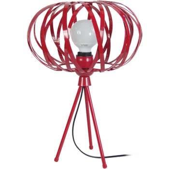 Lampes de bureau Tosel Lampe a poser ronde métal rouge