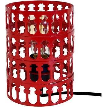 Lampes de bureau Tosel Lampe de chevet cylindrique métal rouge