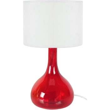 Lampes de bureau Tosel Lampe de chevet bouteille verre rouge et blanc