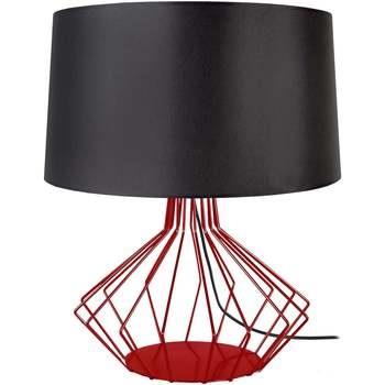 Lampes de bureau Tosel Lampe de salon filaire métal rouge et noir
