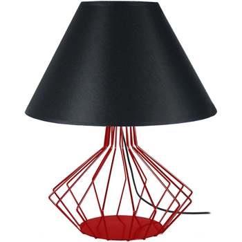 Lampes de bureau Tosel Lampe de salon filaire métal rouge et noir