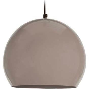 Lustres, suspensions et plafonniers Tosel Suspension globe métal taupe