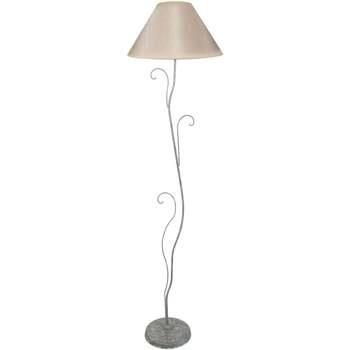 Lampadaires Tosel Lampadaire multi bras métal taupe