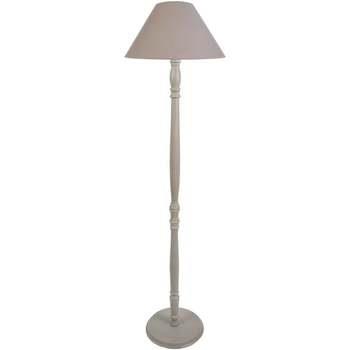 Lampadaires Tosel Lampadaire droit bois taupe