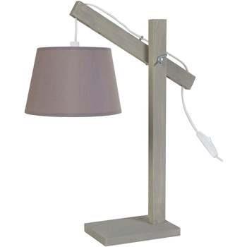 Lampes de bureau Tosel Lampe de bureau articulé bois taupe