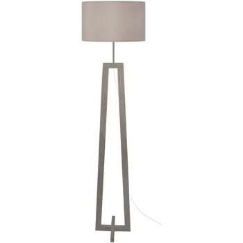 Lampadaires Tosel Lampadaire colonne bois taupe