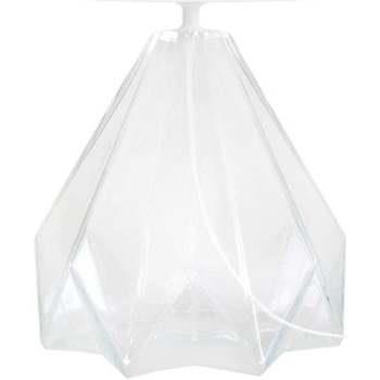 Lampes de bureau Tosel Lampe de salon géométrique verre transparent et...