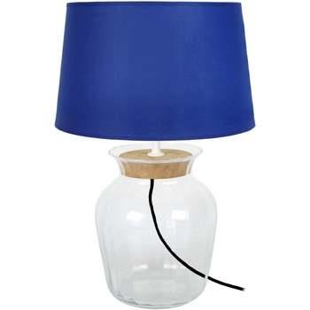 Lampes de bureau Tosel Lampe a poser amphore liègetransparent et bleu