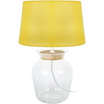 Lampes de bureau Tosel Lampe a poser amphore liègetransparent et jaune