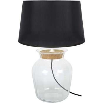 Lampes de bureau Tosel Lampe a poser amphore liègetransparent et noir