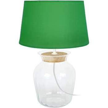 Lampes de bureau Tosel Lampe a poser amphore liègetransparent et vert