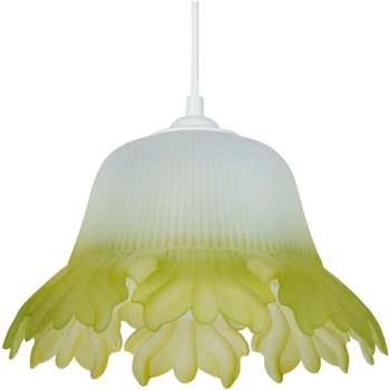 Lustres, suspensions et plafonniers Tosel Suspension cloche verre vert