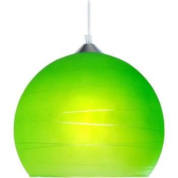 Lustres, suspensions et plafonniers Tosel Suspension globe verre vert