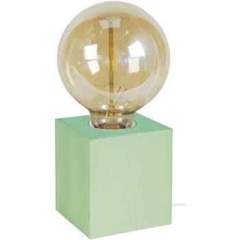 Lampes de bureau Tosel Lampe de chevet carré bois vert