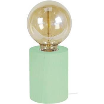 Lampes de bureau Tosel Lampe de chevet cylindrique bois vert