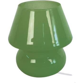 Lampes de bureau Tosel Lampe de chevet champignon verre vert olive