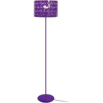 Lampadaires Tosel Lampadaire droit métal violet