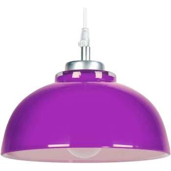 Lustres, suspensions et plafonniers Tosel Suspension dôme verre violet