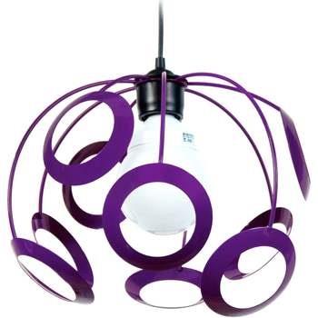 Lustres, suspensions et plafonniers Tosel Suspension globe métal viole...