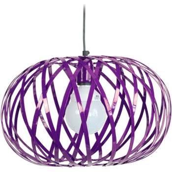 Lustres, suspensions et plafonniers Tosel Suspension globe métal viole...