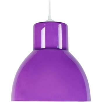 Lustres, suspensions et plafonniers Tosel Suspension dôme verre violet