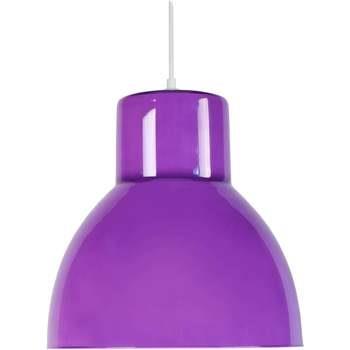 Lustres, suspensions et plafonniers Tosel Suspension dôme verre violet