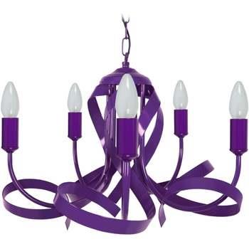 Lustres, suspensions et plafonniers Tosel Lustre multi bras métal viol...