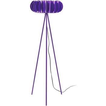 Lampadaires Tosel Lampadaire trépied métal violet