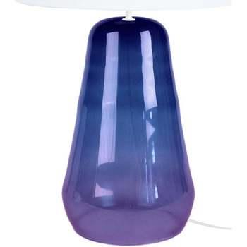 Lampes de bureau Tosel Lampe de chevet conique verre violet et blanc