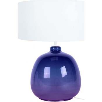 Lampes de bureau Tosel Lampe de chevet globe verre violet et blanc