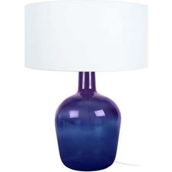 Lampes de bureau Tosel Lampe de chevet bouteille verre violet et blanc