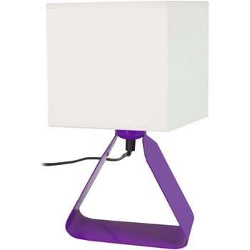 Lampes de bureau Tosel Lampe de chevet géométrique métal violet et écr...