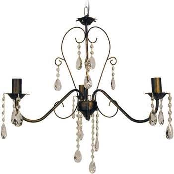 Lustres, suspensions et plafonniers Tosel Lustre multi bras métal marr...