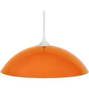 Lustres, suspensions et plafonniers Tosel Suspension dôme métal orange